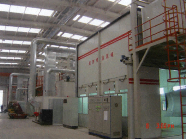 推土機(jī)部件涂裝生產(chǎn)線